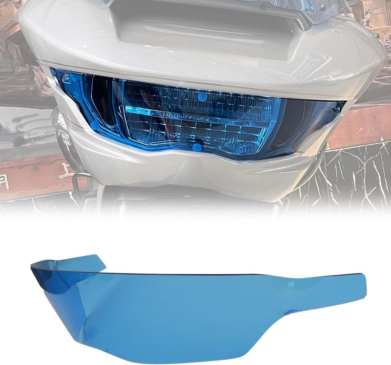 FWXEOZ CVO Road Glide FLTRXSE 2023-2024 Headlight Guard Motorcycle Front Headlamp Protect Cover Compatible with 2024 Road Glide/ST Motorbike Part (Blue) - Image 1